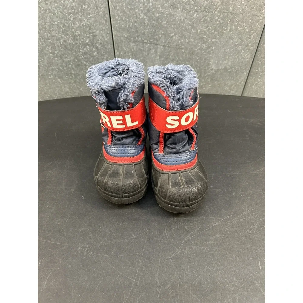 Sorel Snow Commander Nocturnal Red Blue Toddler Little Kids Size 4
